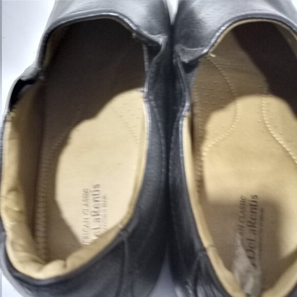 AMERICAN CLASSICS BY DE LA RENTIS SHOES MENS BLACK LEATHER LOAFER SIZE 13 - Picture 6 of 9